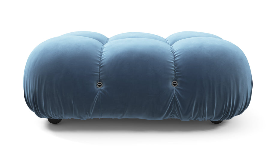 Bellini OttomanAegean Blue Velvet