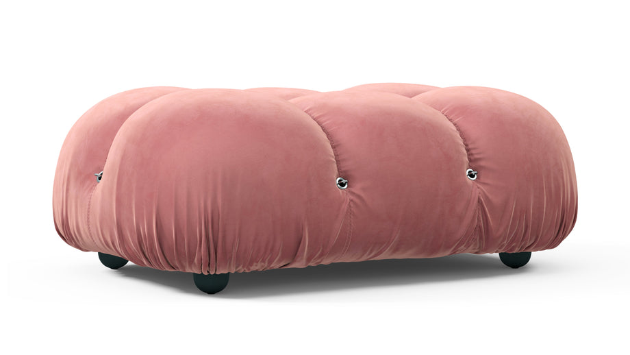 Bellini OttomanBlush Pink Velvet