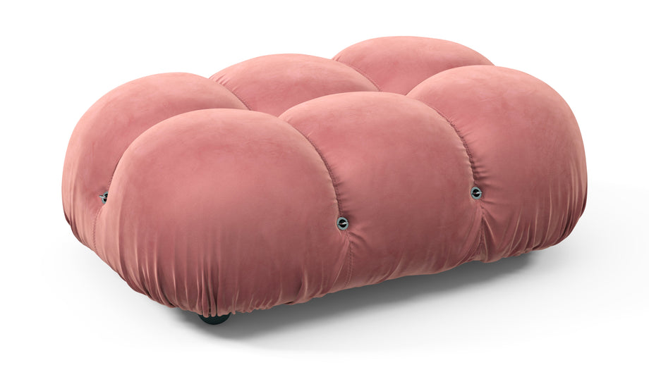Bellini OttomanBlush Pink Velvet