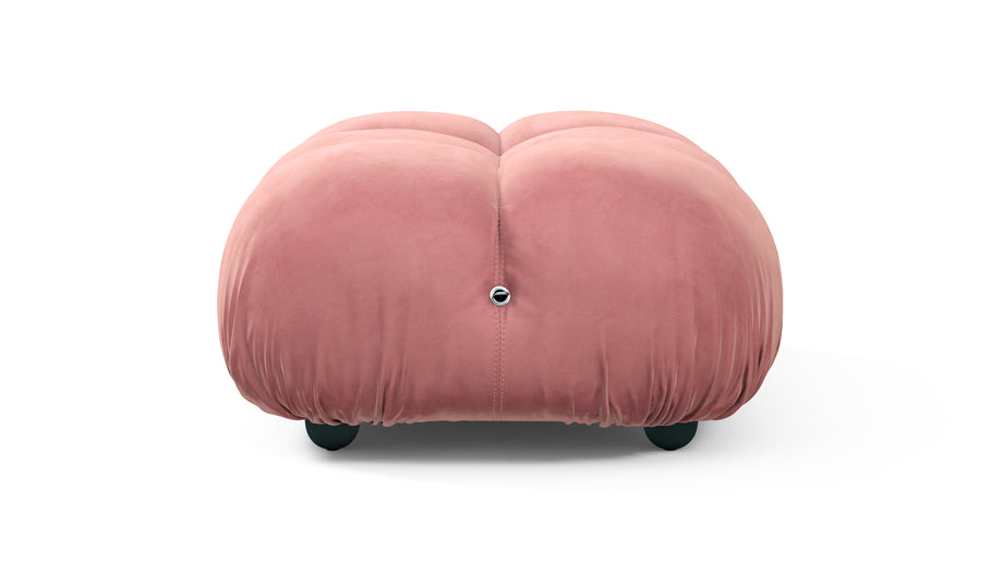 Bellini OttomanBlush Pink Velvet