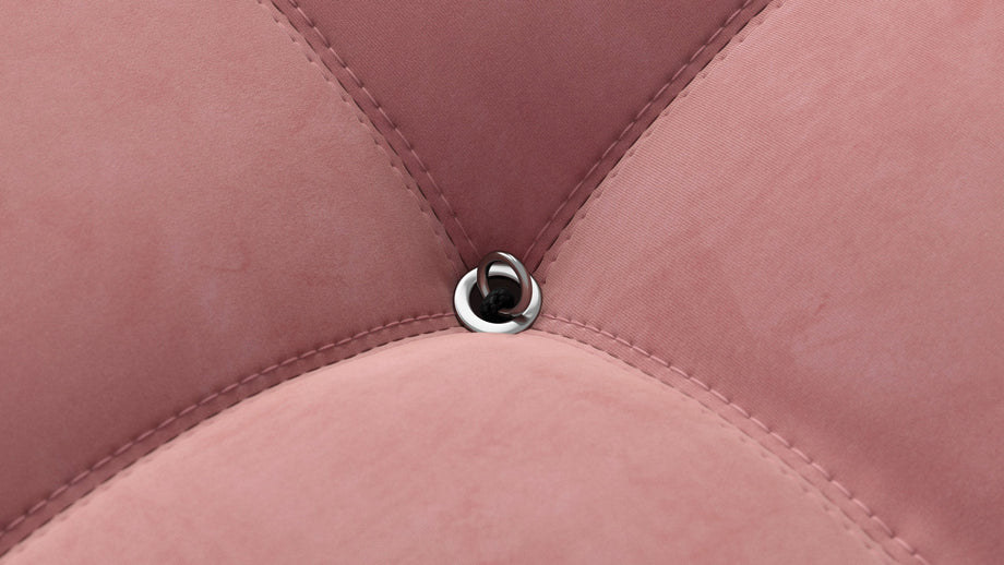 Bellini OttomanBlush Pink Velvet