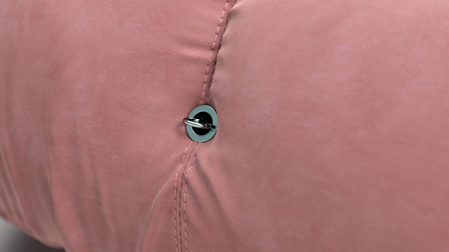 Bellini OttomanBlush Pink Velvet
