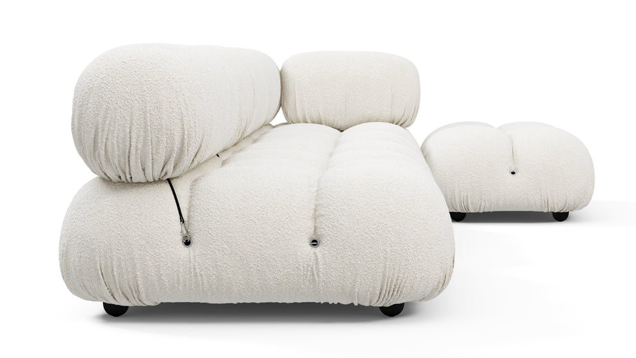 Bellini SeccionalWhite Boucle