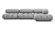Bellini Sectional - Light Gray Velvet - Image 1