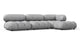 Bellini Sectional - Light Gray Velvet - Image 2