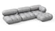 Bellini Sectional - Light Gray Velvet - Image 3