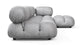 Bellini Sectional - Light Gray Velvet - Image 4