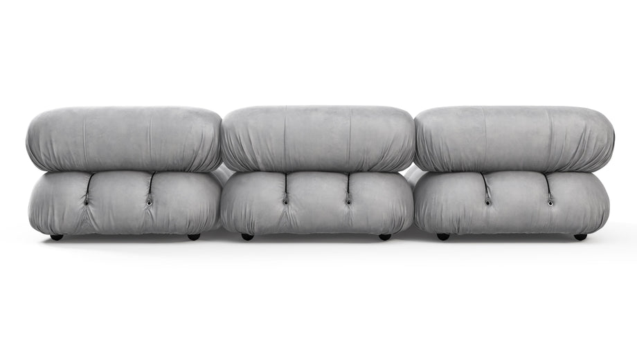 Bellini SeccionalLight Gray Velvet