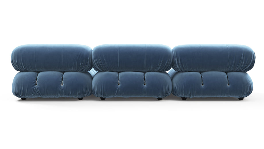 Bellini SeccionalAegean Blue Velvet