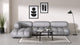 Bellini Sectional - Light Gray Velvet - Image 8
