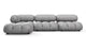 Bellini Sectional - Light Gray Velvet - Image 1