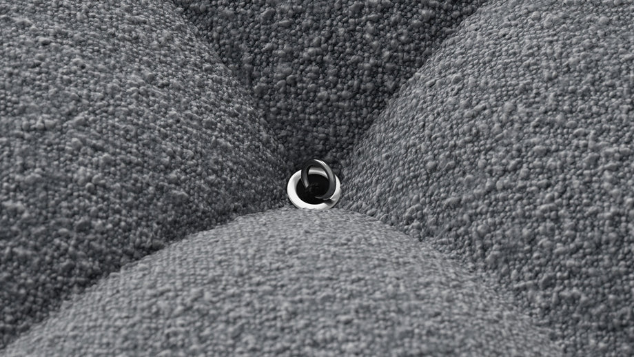 Bellini OttomanGray Boucle