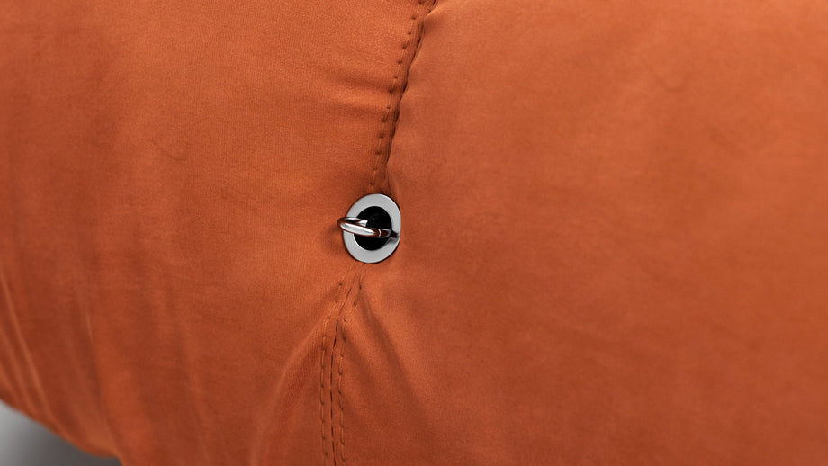 Bellini OttomanApricot Velvet