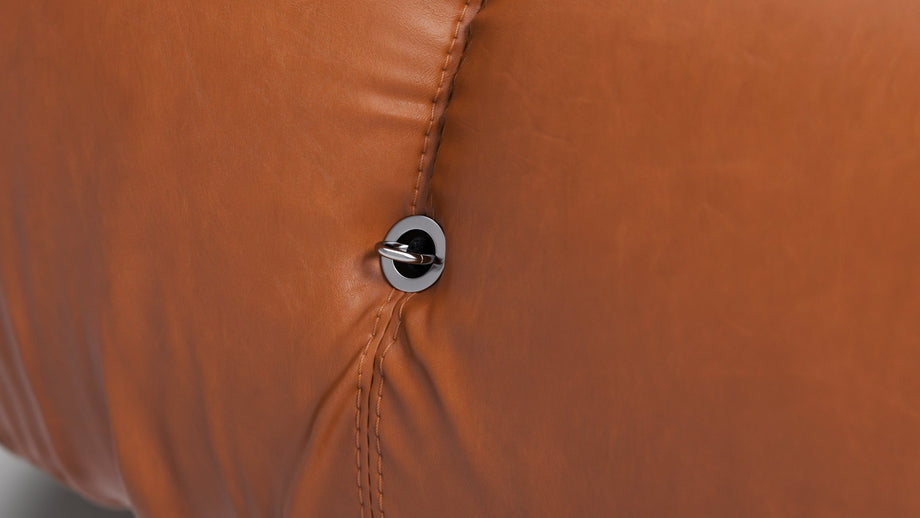 Bellini OttomanTan Premium Leather