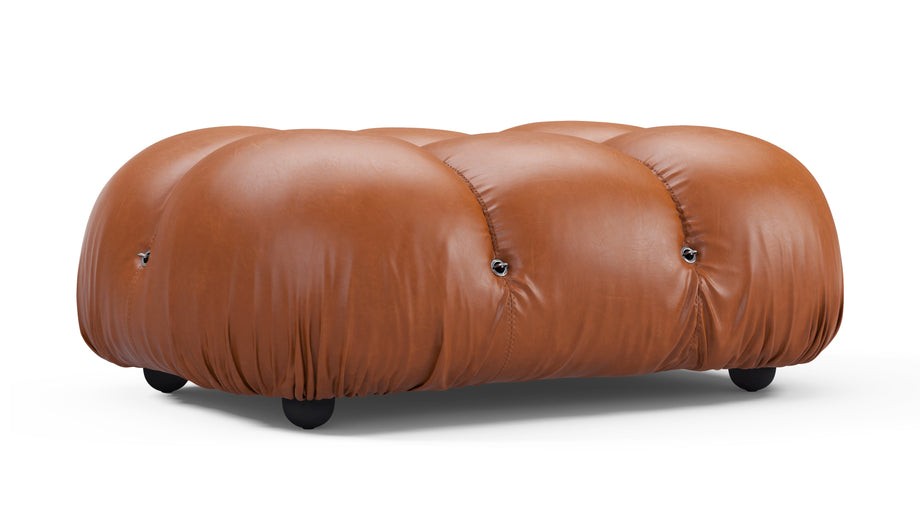 Bellini OttomanTan Premium Leather