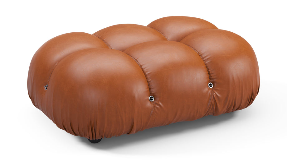 Bellini OttomanTan Premium Leather