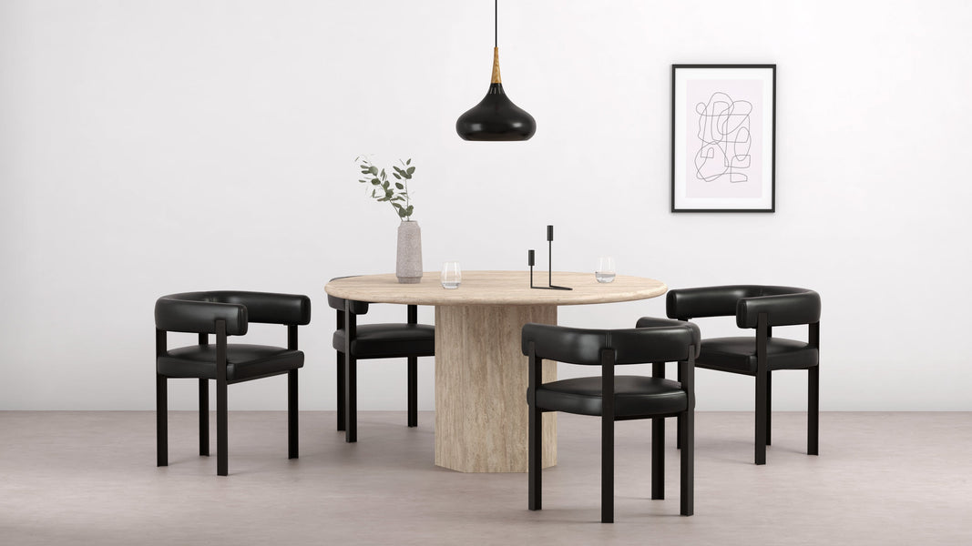 TayTay - Tay Chair, Midnight Black Premium Leather