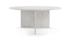 Olivia - Olivia - Olivia Coffee Table, Round, White Marble - Image 4