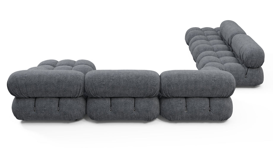 Seccional grande BelliniGray Boucle
