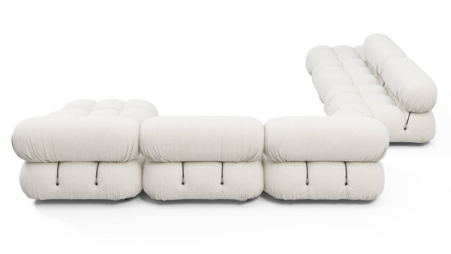 Seccional grande BelliniWhite Boucle