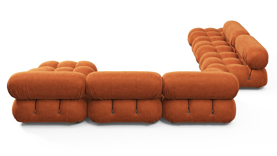 Seccional grande BelliniApricot Velvet