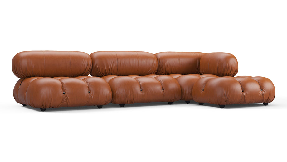 Bellini SeccionalTan Premium Leather