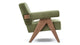Jeanneret Lounge Chair - Olive Green Velvet - Image 3