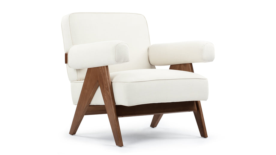 Sillón JeanneretCream Linen
