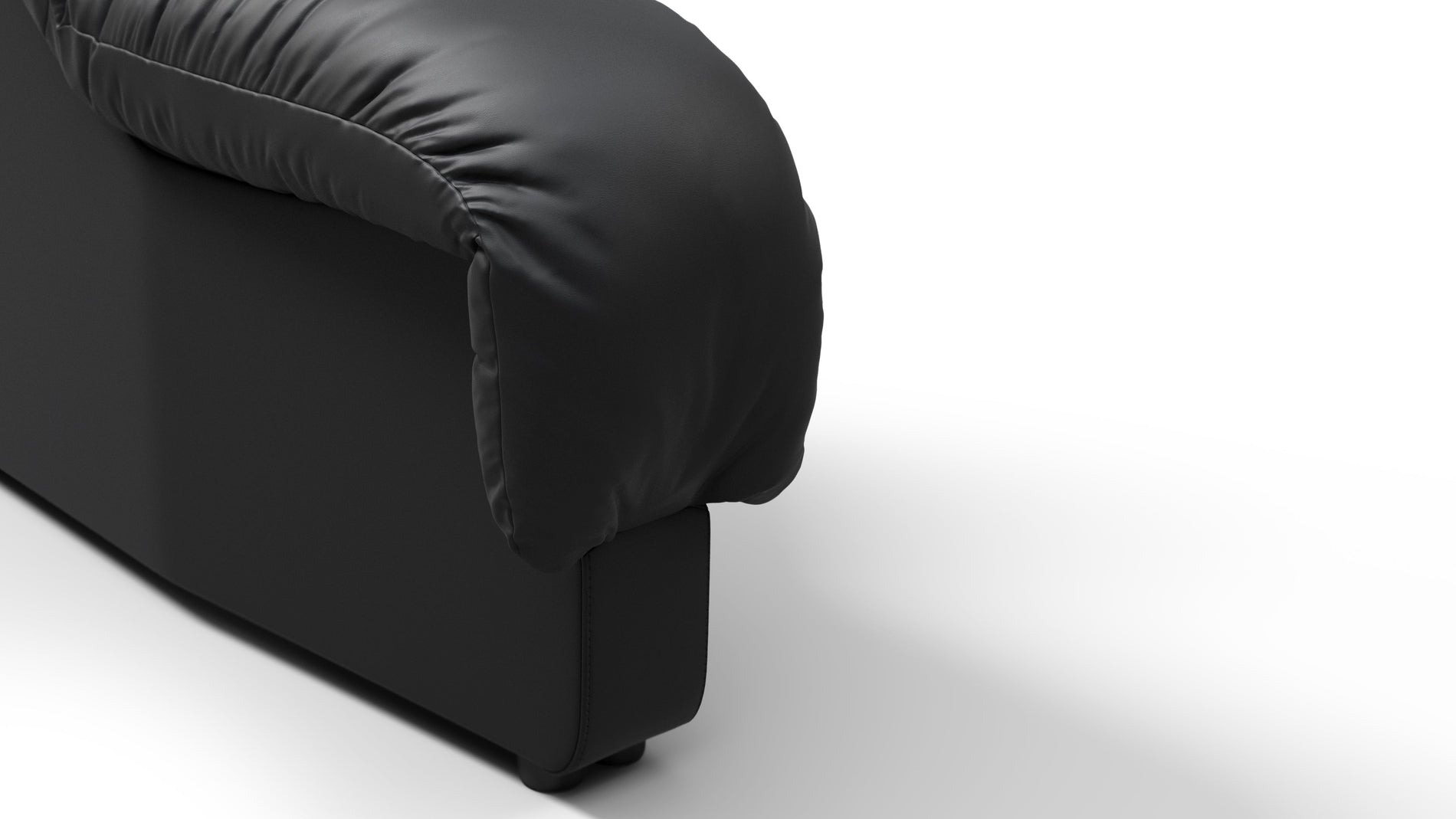 DS 600Schwarzes veganes Leder