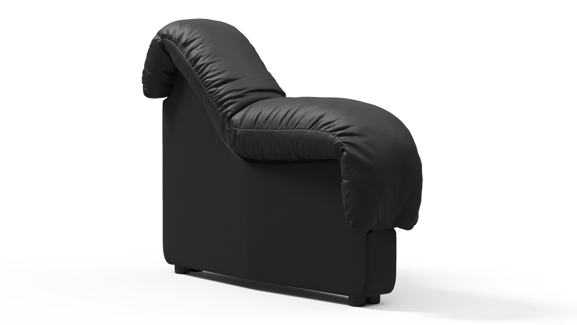DS 600Schwarzes veganes Leder