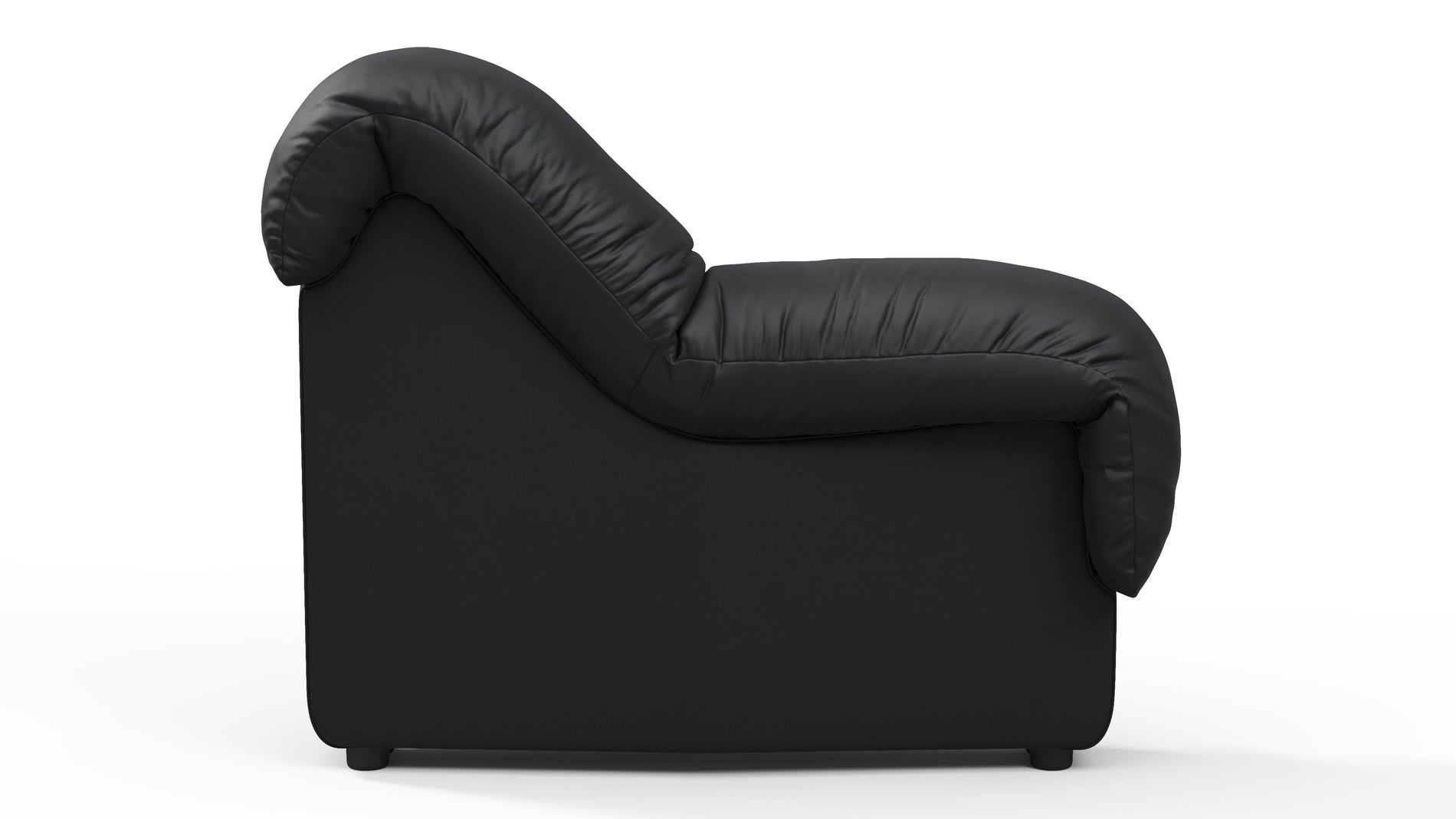 DS 600Schwarzes veganes Leder