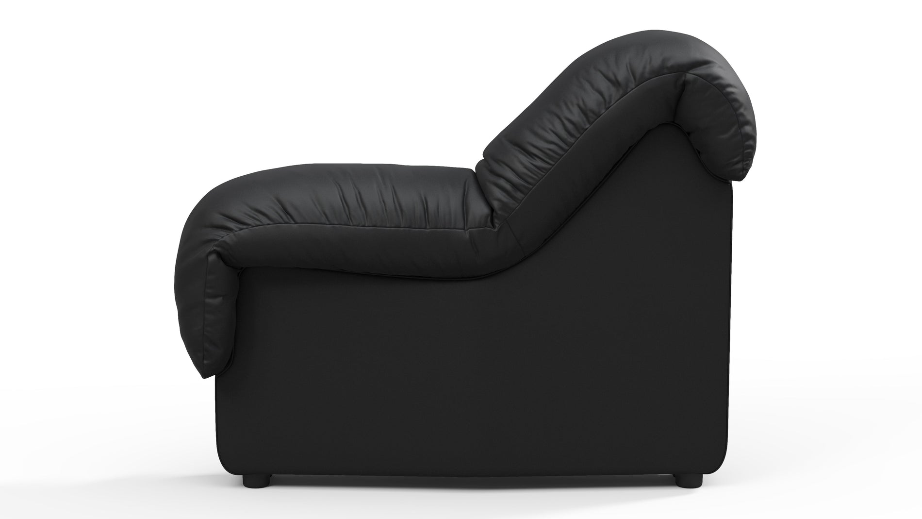 DS 600Schwarzes veganes Leder