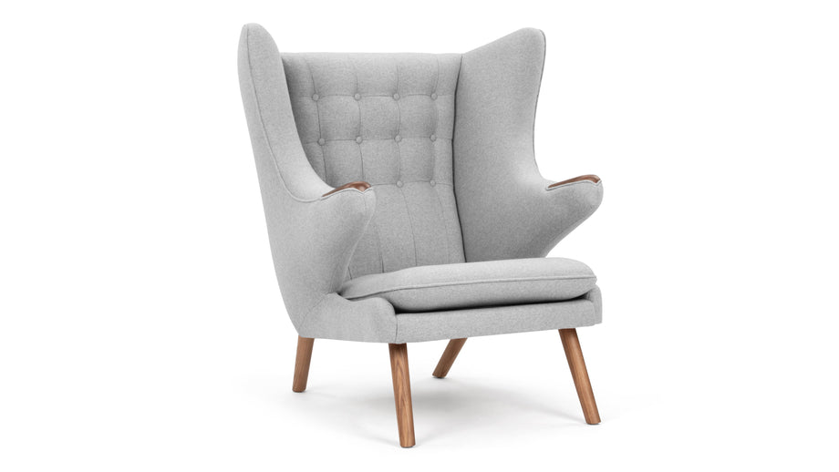 Papa BearLight Gray Wool