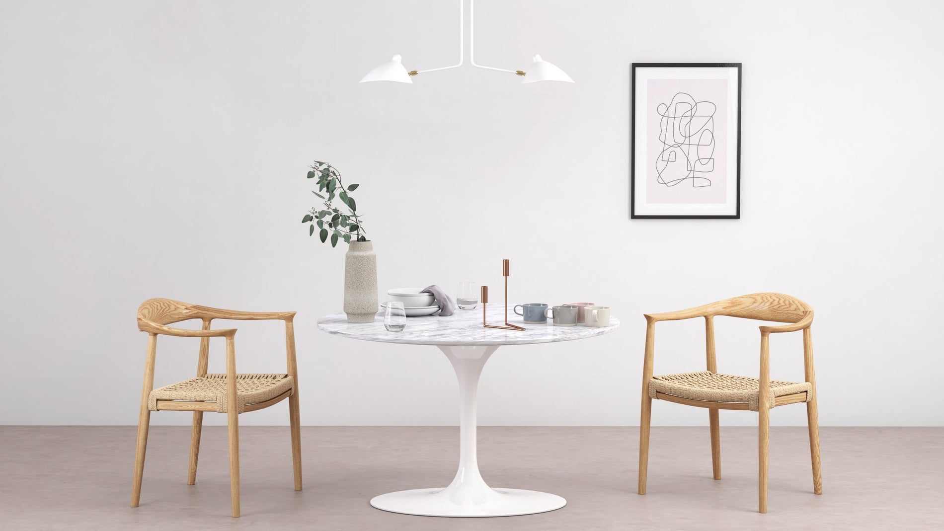 Mouille CeilingWhite