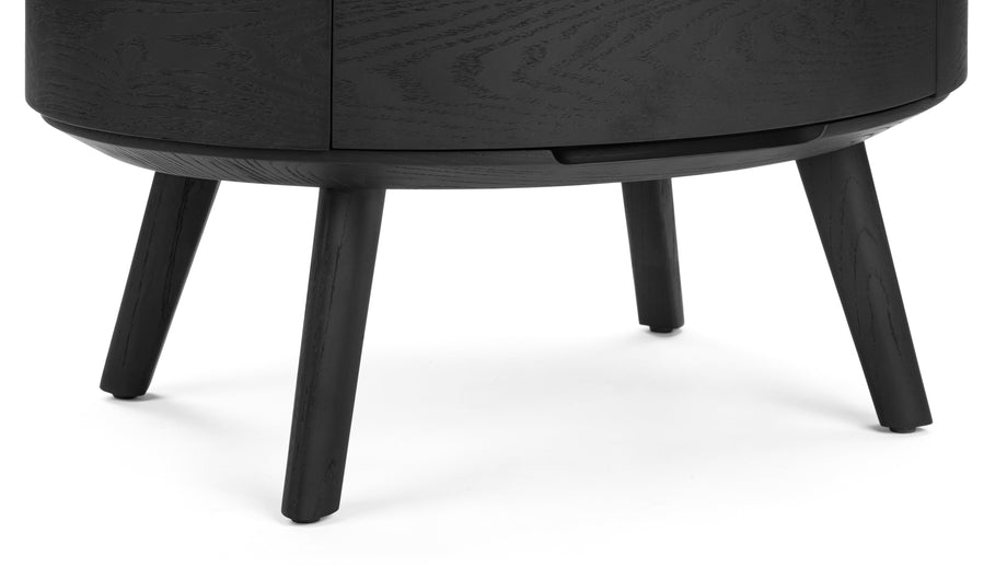 FelixFelix - Felix Two Drawer Nightstand, Black Ash