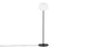 Glo Ball - Glo Ball - Glo Ball Floor Lamp, Frosted Glass, Black - Image 1