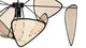 Oka - Oka - Oka Ceiling Lamp, Black and Natural Rattan - Image 4