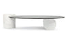 Verre Particulier - Verre Particulier - Verre Particulier Coffee Table, White Marble and Smoked Glass - Image 2