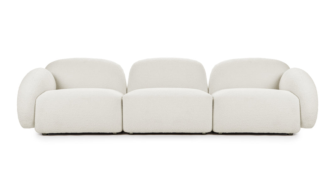 GigiGigi - Gigi Three Seater Sofa, White Boucle