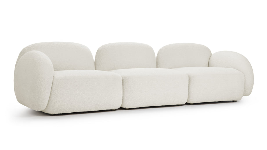 GigiGigi - Gigi Three Seater Sofa, White Boucle