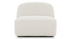 Gigi - Gigi - Gigi Sofa Module, Armless, White Boucle - Image 1