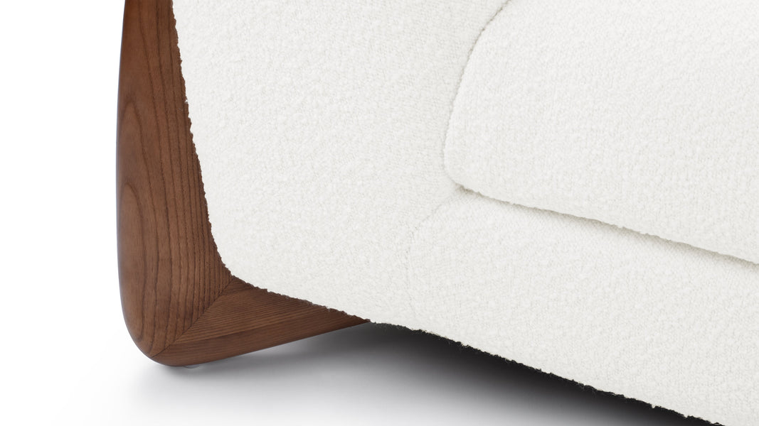 BretonBreton - Breton Lounge Chair, White Boucle