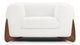 Breton - Breton - Breton Lounge Chair, White Boucle - Image 1