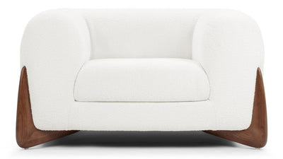 Breton - Breton - Breton Lounge Chair, White Boucle - Image 1