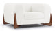 Breton - Breton - Breton Lounge Chair, White Boucle - Image 2