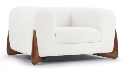 Breton - Breton - Breton Lounge Chair, White Boucle - Image 2