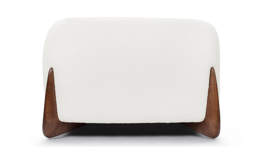 BretonBreton - Breton Lounge Chair, White Boucle