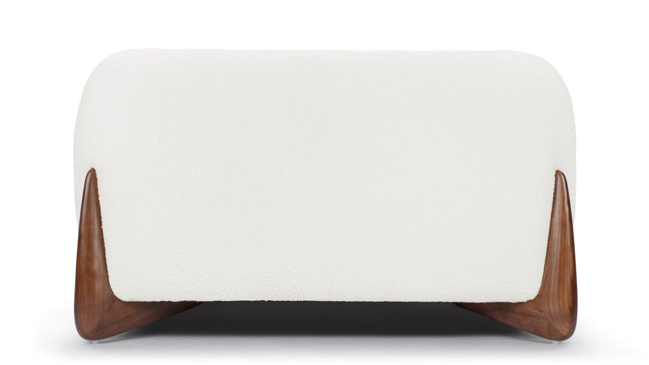 BretonBreton - Breton Lounge Chair, White Boucle