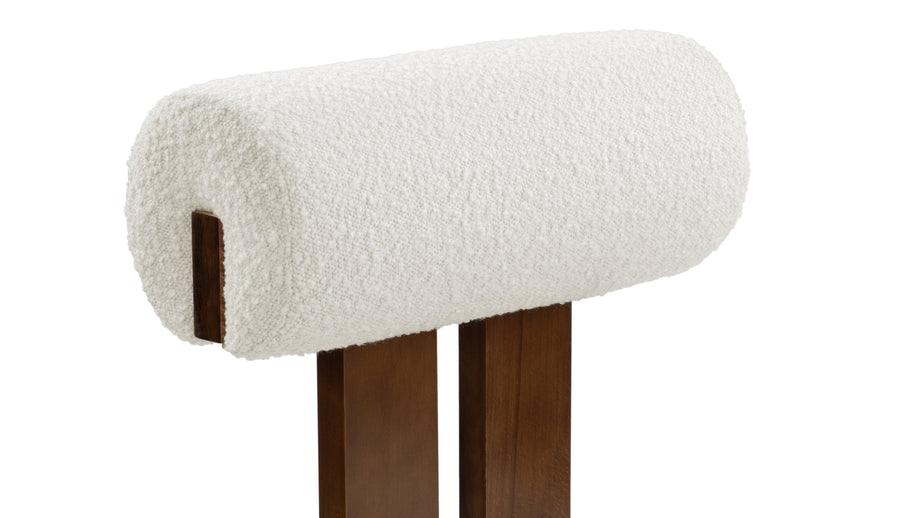 HipopótamoHippo - Hippo Dining Chair, White Boucle