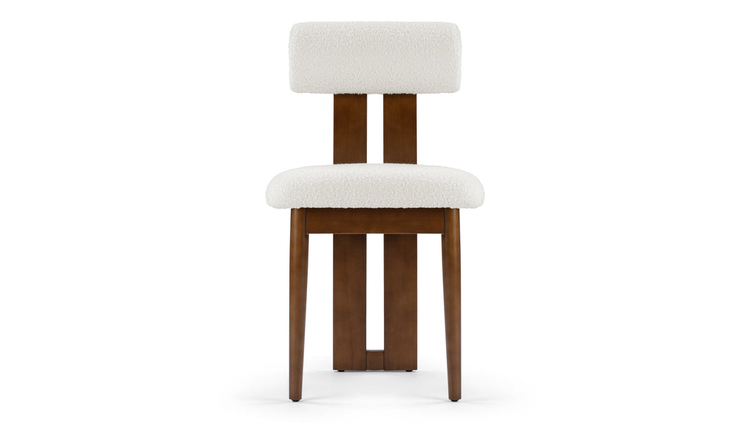 HipopótamoHippo - Hippo Dining Chair, White Boucle